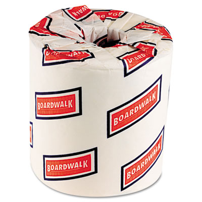 Boardwalk One-Ply Toilet Tissue, 1000 Sheets, White, 96 Rolls/Carton