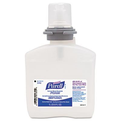 Advanced instant hand sanitizer refill, foam, 1000ml. 2 per carton.