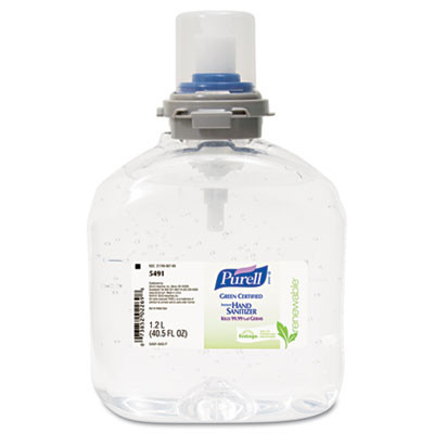 TFX certified green instant hand sanitizer refill, gel, 1200ml